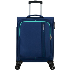 American Tourister Seeker de sea - Spinner S, bagagem de bagagem de mão, 55 cm, 36 L, azul (marinha de combat)