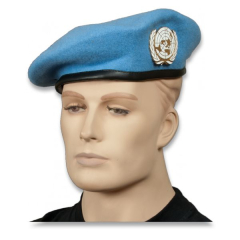 Boina Albainox Onu Con Emblema Color Azul, Tallas 54 - 60, 30482