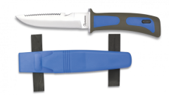 Tauchmesser Martinez Albainox Mango Mango Abs &amp; Gummi 11.5 cm Edelstahlklinge 11.5 cm Blau inkl. Skinner &amp; Box 31333-az