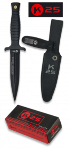 Couteau tactique Boteros Rui Mango Mango Mango Caoutchouc et lame de 12,5 cm Inclut un étui 31699.