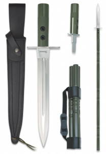 Hunting Spears Martinez Albainox Albainox Albainox Albainox Mango Aluminium et lame en acier inoxydable de 30 cm avec étui 31783.