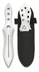 Cuchillos Lanzadores Martinez Albainox con Funda de Nylon y Hoja de 19 Cm 32061