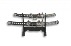 Katana Mini Tole10.set 2 Stk. mit Ständer.