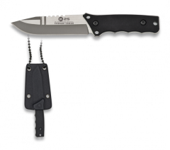 K25 Tactical Knife, mango G10, Lama in acciaio inossidabile rivestita in titanio 7,5 cm, spessore 3 mm