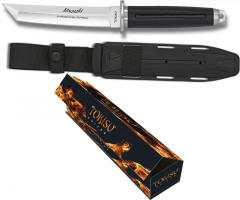 Cuchillo estilo japonés Tokisu modelo Musashi, con hoja de 15 cm y acero 7Cr17MoV