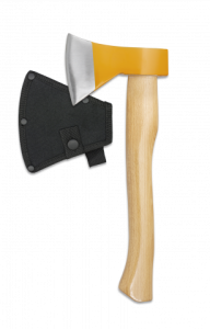 Albainox-Axt, Gesamtgröße 25,5 cm, Klinge aus rostfreiem Stahl, mango Holz, mit Nylonscheide