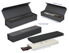 Caixa preta magnética de cartão rígido, pode ser personalizada Martinez Albainox