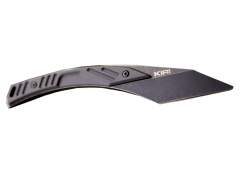KIRI, Kiridashi Tactical, smusso asimmetrico, acciaio Böhler N690, punta ad alta penetrazione e fodero M.O.L.L.E..