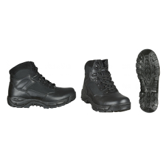 Botas táticas Barbaric altura de preto, força de explosão, 6 ', duplo costurado, couro camurça, denier Nylon 1000D, tamanhos 38 - 47, 34789