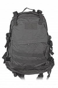 Mochila Barbaric de Nylon 600D de color negro con cremallera y capacidad de 40 litros