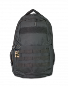 Rucksack Barbaric Schwarzes Nylonmaterial, 18 Liter Fassungsvermögen, mit Reißverschluss