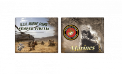 Portafoglio stampato Barbaric Marines, dimensioni 11 x 9,5 cm, in blister