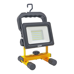 Projetor led recarregável 20w 2000lm 6500k 2x2000mah edm