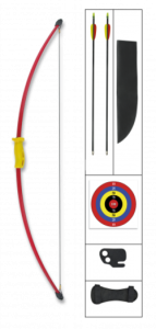 Red Recurve Arch Kit 15 Lbs Include Varios Accessori 37093