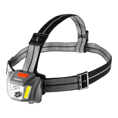 NEBO Einstein 250 lúmens - lanterna com inclinação ajustável, vários modos de faixa para a cabeça leve e confortável - Acessórios para campismo e caminhadas - Headlamp para corrida e desporto ao ar livre