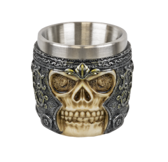 Verre Ornementation Tête De Mort. 6 Cm