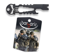 Multi Tool Card Skull, materiale in acciaio, dimensioni 1,9 x 7,5 cm