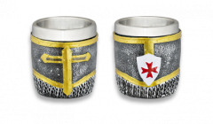 Tole10 Imperial, Templar cadeia de correio, tamanho 6 cm, material de resina