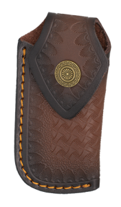 Braunes Leder Messer Etui Für Messer 12 Cm