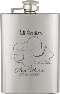 Frasco em aço inoxidável. Capacidade: 8 Oz Albainox