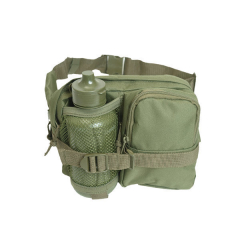 Gürteltasche mit einer 1-Liter-Flasche von 14 x 20 cm Olivenfarbe Parabellum 50114