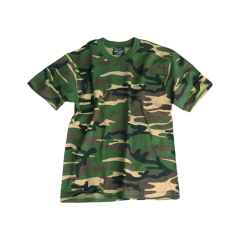 T-shirt para Kids Woodland 100% Algodão Tamanhos 4 A 16 Anos Miltec 50224