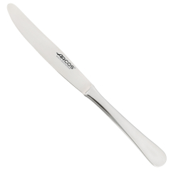 Couteau de Mesa Arcos Serie Lisboa - Couteau Monoblock de una pièce en acier inoxydable 120 mm - Couleur Argent (Silver).