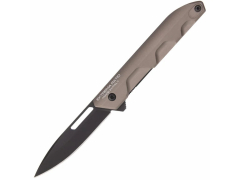 Coltello pieghevole Ferrum T de Extrema Ratio, coltello tattico, lama appuntita de Lancia, apertura assistita e impugnatura de Alluminio resistente