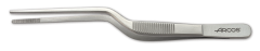 Forcipe di placcatura Arcos 606500 in acciaio inox 140 mm ø con coperchio del display
