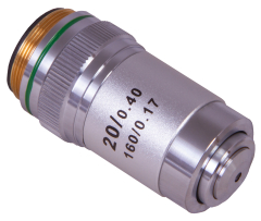 Objetivo acromático Levenhuk MED 20x