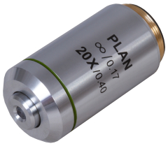 Achromatisches Planobjektiv Levenhuk MED 20x unendlich korrigiert
