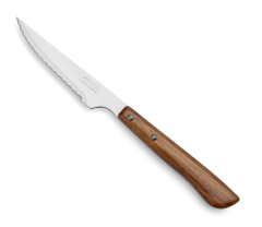 Cuchillo chuletero Arcos de Mesa 803800 monoblock de una pieza de acero inoxidable  y hoja de 10.5 cm en caja