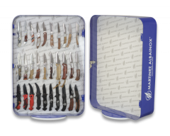 Expositor de navajas de Sobremesa Giratorio Martinez Albainox de metal, fiijación por imanes  y peana giratoria 90146