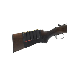 5-Cartuchos Canana, Elástico, Adaptável ao Estoque de Pistola