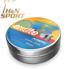 H&amp;N Balines Excite Plinking 0,83g Tin 250 pcs. 5,5mm Le classique pour le plumage, le tir amateur et le canon C02