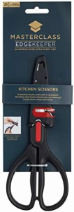 MasterClass EdgeKeeper Tijeras de cocina con funda afiladora, acero inoxidable, 22cm (8.5"), envasadas en almeja