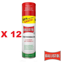 Pack de 12 uds Aceite Ballistol Spray 240 Ml para limpieza de armas 
