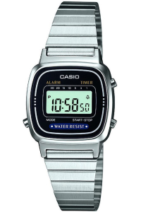 Reloj Casio LA-670WEA-1EF Resina correa color: Metálico Dial LCD Digital Mujer