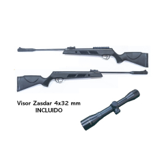 Carbina de ar comprimido Artemis/Zasdar SR1000S sistema de pistão de gás 4,5 mm com visor 4x32