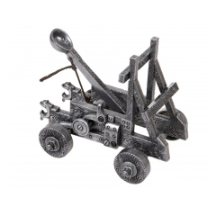 Réplica de uma catapulta Medieval do século XI, 14 cm 