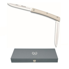 Blade Line Amigo-Double 69-P Miguel Nieto di 19 cms, con lama in acciaio da 8,5 cm e mango di Cocobolo e metacrilato con essenze con cofanetto di presentazione.