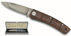 Couteau artisanal ART-15 Miguel Nieto 18.5 cm, avec lame acier 8 cm et mango bois naturel cocobolo avec coffret de présentation.
