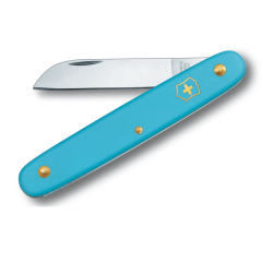 Schweizer Offiziersmesser für Blumen Victorinox Ecoline 3.9050.25B1 und 5,5 cm Klinge mit 10 cm Nylon-Blisterpackung Hellblau
