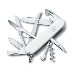 Schweizer Offiziersmesser, mittlere Tasche Victorinox Climber Red 1.3703.7B1 mit 14 Funktionen Inklusive Schere und Mehrzweckhaken in Blister-Weiß