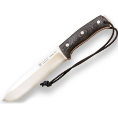 Canivete de sobrevivência Joker "Nomad 6.5" " CM137-K, cabo em micarta preta, lâmina de 16,5 cm, bainha em Kydex, Ferramenta Pesca, caça, campismo, caminhada e trekking