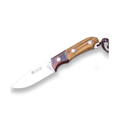 Jagdmesser Joker Adler, mit Manschette aus Olivenholz, Palo-Santi-Ferrule und MOVA-Klinge 10,5 cm, inkl. Ledertasche, CO105 + Mehrzweck-Geschenkkarte