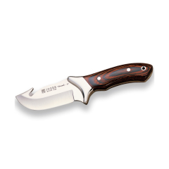 Cuchillo desollador profesional Joker "Venado" CR05 con virola inox, cachas de madera roja y hoja de 9 cm MOVA, herramienta de pesca, caza, camping y senderismo