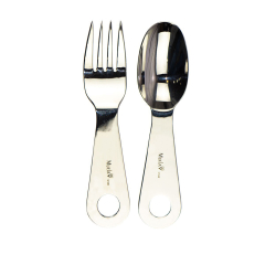 Cubiertos Muela CUBIERTO-2  en Acero inoxidable 18/10 con funda de cordura.