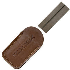 Morakniv STE- 501-9860 Sharpener de diamond 26 Fein für Messer und Äxte mit Scheide de Leder de braune Farbe. Im Blister