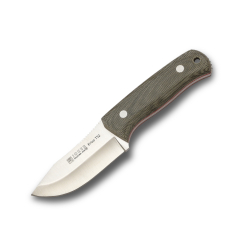 Couteau de survie sportive Joker "Hedgehog" TS2 CV142, manche toile micarta Green, lame de 9,5 cm, avec étui de cuir, Tool de pêche, chasse, camping &amp; randonnée